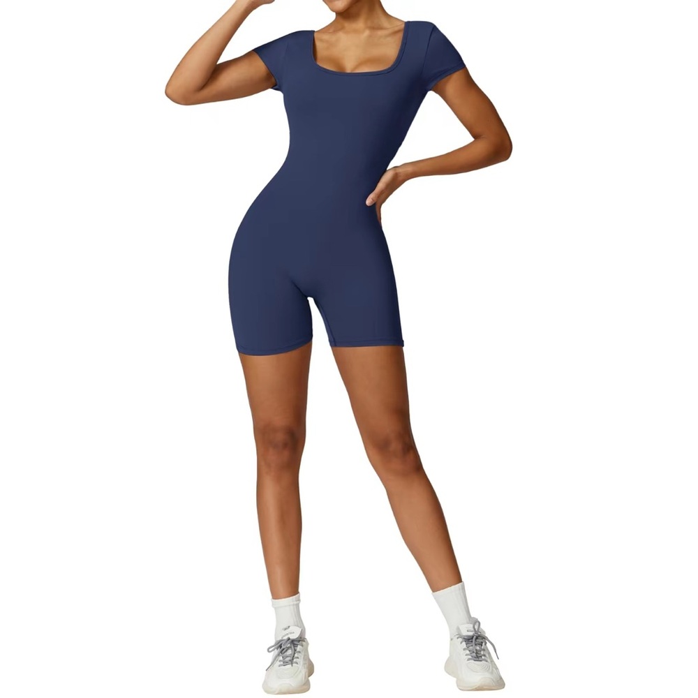 Blue Short Sleeve Bodysuit